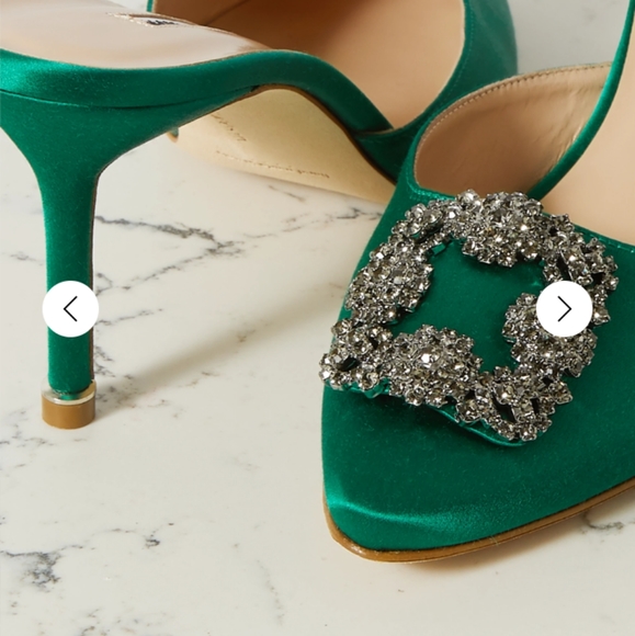 Manolo hangsi mules!  Size 42. Green - Picture 3 of 5